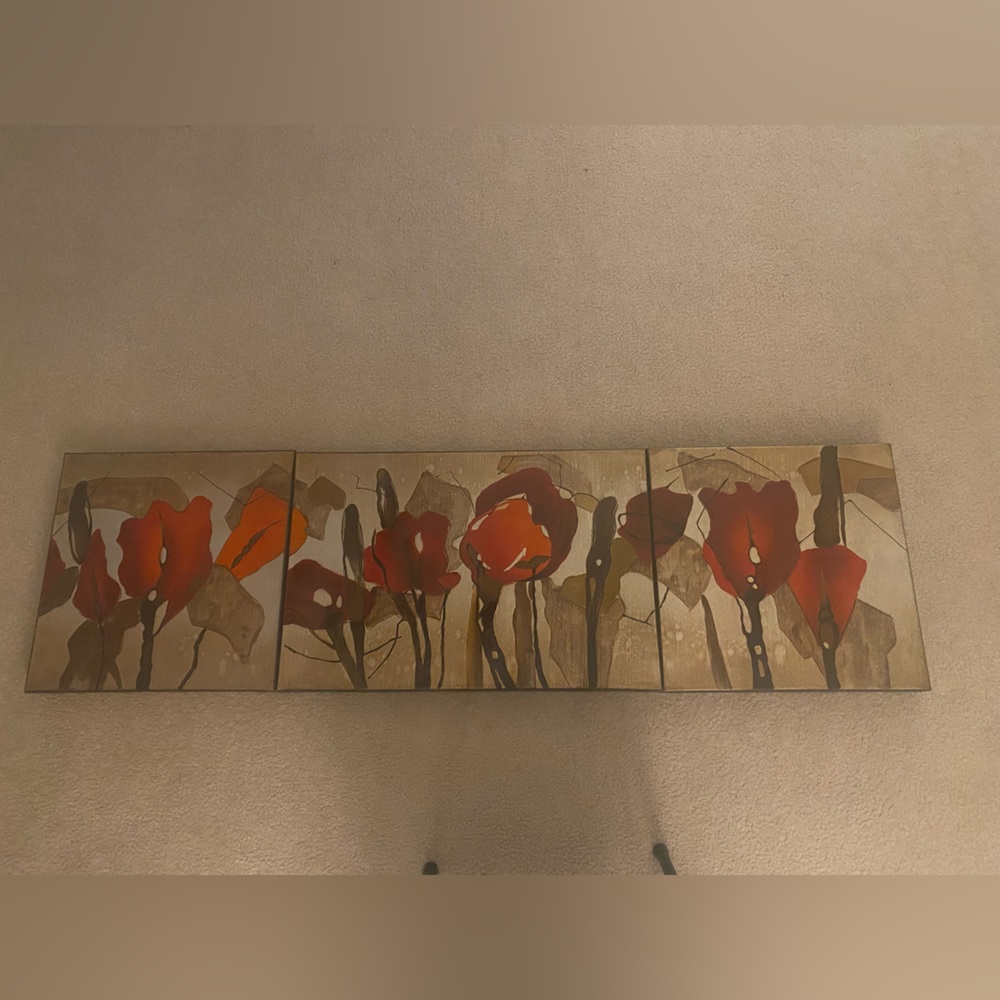 Three piece picture set